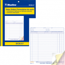 Blueline&reg; Sales Orders 3-part 8-1/2x11" Bilingual