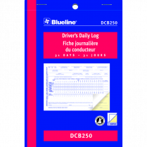Blueline&reg; Driver's Daily Log Book 2-Part 31 sets 5-3/8" x 8"