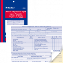 Blueline&reg; Vehicle Daily Inspection Book 2 Part 31 sets 5-3/8" x 8"