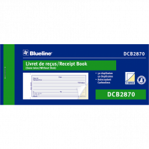 Blueline&reg; 2-Part Receipt Book Bilingual 50 sets Bilingual