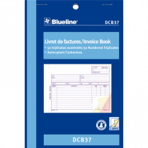 Blueline&reg; Invoice Book 3-part 5-3/8x8" Bilingual