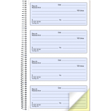 Blueline&reg; Receipt Book 2-Part 200 sets Bilingual