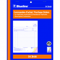 Blueline&reg; Purchase Orders 3-part 8-1/2x11" Bilingual