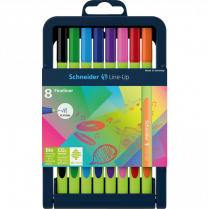 Schneider Line-Up Fineliner Markers 0.4 mm Assorted Colours 10/pkg