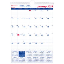 Brownline&reg; Wall Calendar Monthly 8" x 11" English