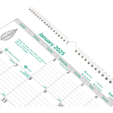 Brownline&reg; EcoLogix&reg; Monthly Wall Calendar 12" x 17" English