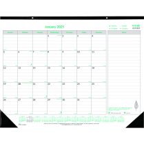 Brownline&reg; Ecologix&trade; Monthly Desk Pad 22" x 17" English