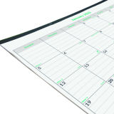 Brownline&reg; Ecologix&trade; Monthly Desk Pad 22" x 17" English