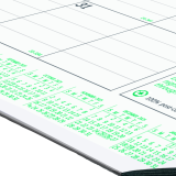 Brownline&reg; Ecologix&trade; Monthly Desk Pad 22" x 17" English