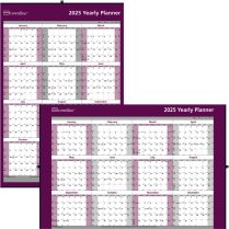 Brownline&reg; Laminated Wall Calendar 32" x 48" English