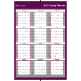Brownline&reg; Laminated Wall Calendar 32" x 48" English