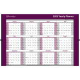 Brownline&reg; Laminated Wall Calendar 32" x 48" English