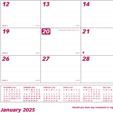 Brownline&reg; Monthly Desk/Wall Calendar 24-1/4" x 19-1/8" English