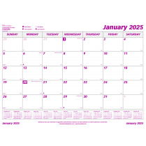Brownline&reg; Monthly Desk/Wall Calendar Pad Refill 23-1/2x18-1/4" English