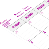 Brownline&reg; Monthly Desk/Wall Calendar Pad Refill 23-1/2x18-1/4" English