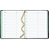 Brownline&reg; Traditional Daily Diary Hard Cover 8-1/8" x 6-9/16" English Green