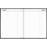 Brownline&reg; Traditional Daily Hard Cover Bound Journal 10" x 7-7/8" Black English