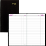 Brownline&reg; Traditional Daily Hard Cover Bound Journal 13-3/8" x 7-7/8" Black English