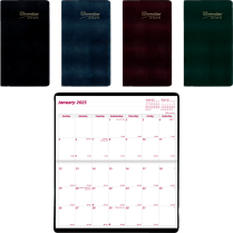 Brownline 2-Year Monthly Pocket Planner 6-1/2" x 3-1/2" Assorted Colours English