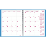 Brownline&reg; Mountain Monthly Planner 8-7/8" x 7-1/8" English Blue