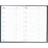 Brownline&reg; Traditional Diary Daily Pocket 4-3/4" x 3" English Assorted Colours