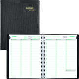 Brownline&reg; EcoLogix&reg; Weekly Diary 11" x 8-1/2" English Black