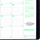 Brownline&reg; EcoLogix&reg; Monthly Planner 11" x 8-1/2" English Black