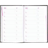 Brownline&reg; Traditional Daily Planner Perfect Bound Hard Cover 8" x 5" English Black