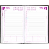 Brownline&reg; Traditional Daily Planner Perfect Bound Hard Cover 8" x 5" English Black