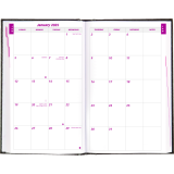 Brownline&reg; Traditional Daily Planner Perfect Bound Hard Cover 8" x 5" English Black
