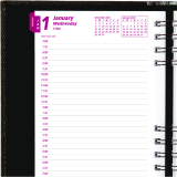 Brownline&reg; CoilPro&trade; Daily Diary 8" x 5" English Black