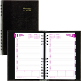 Brownline&reg; CoilPro&trade; Daily Diary 8" x 5" English Black