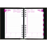 Brownline&reg; CoilPro&trade; Daily Diary 8" x 5" English Black