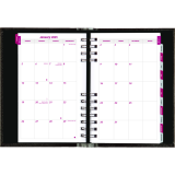 Brownline&reg; CoilPro&trade; Daily Diary 8" x 5" English Black