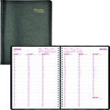 Brownline&reg; Essential Weekly Diary 11" x 8-1/2" English Black