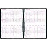 Brownline&reg; Essential Weekly Diary 11" x 8-1/2" English Black