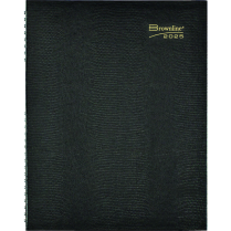 Brownline&reg; CoilPro Weekly Diary 11x8-1/2" English Black