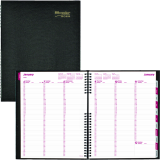 Brownline&reg; CoilPro Weekly Diary 11x8-1/2" English Black
