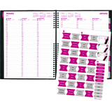 Brownline&reg; CoilPro Weekly Diary 11x8-1/2" English Black