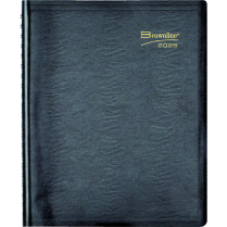 Brownline&reg; Essential Daily Planner 11" x 8-1/2" English Black