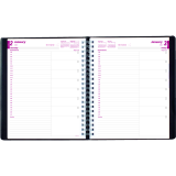 Brownline&reg; Essential Daily Planner 11" x 8-1/2" English Black