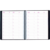 Brownline&reg; Essential Daily Planner 11" x 8-1/2" English Black