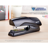 Bostitch&reg; Antimicrobial Flat Clinch Stapler Full Strip Black