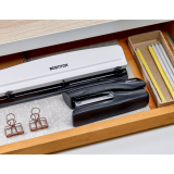 Bostitch&reg; Antimicrobial Flat Clinch Stapler Full Strip Black