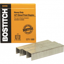 Bostitch&reg; Heavy Duty Staples 1/2" 55-85 sheets 1,000/box