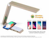 Bostitch Desk Lamp with Wireless Charger Gold