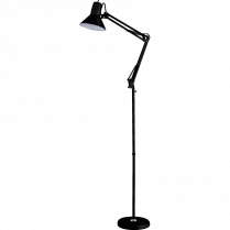 Bostitch&reg; Office Swing Arm LED Floor Lamp 72" Black