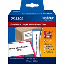 Brother&reg; P-Touch&reg; Continuous Length Paper Tape 2-3/7" x 100'