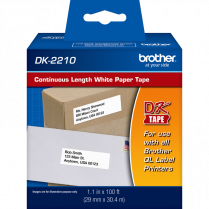 Brother&reg; P-Touch&reg; Continuous Length Paper Tape 1-1/7" x 100'