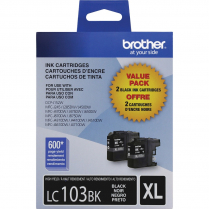 Brother Inkjet Cartridges High Yield LC1032PKS Black 2/pkg